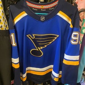 NHL Youth L/XL St Louis Blues Tarasenko fanatics jersey 91